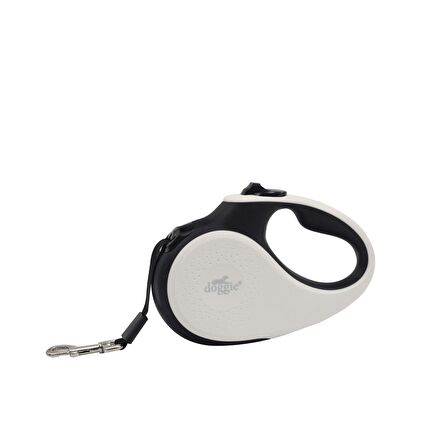 Doggie  Otomatik Köpek Tasması Soft Seri S White 