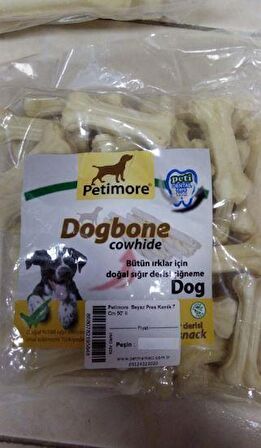 Dogbone Beyaz Pres Kemik 7 Cm 50' li