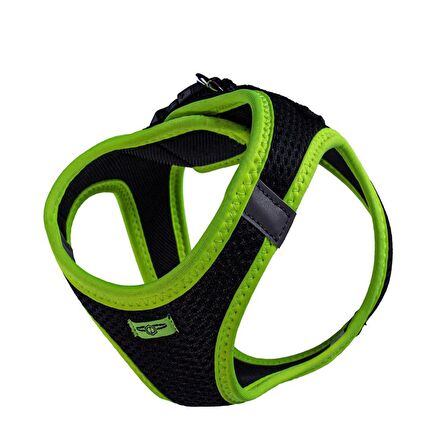 Doggie Havalı Dokuma Neon Serisi Küçük Irk Göğüs Tasması Sarı S-32-38Cm