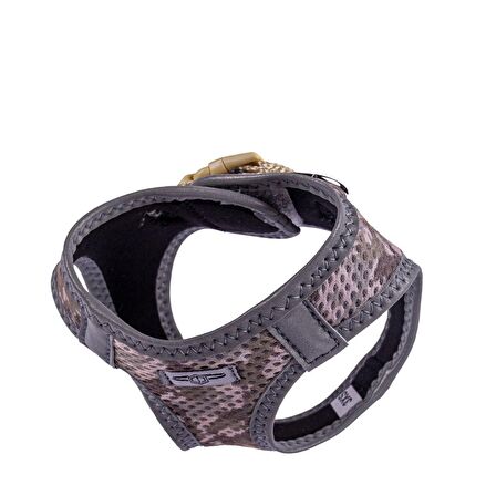 Doggie Havalı Dokuma Reflektör Serisi Küçük Irk Göğüs Tasması Kamuflaj 3XS-22-26Cm