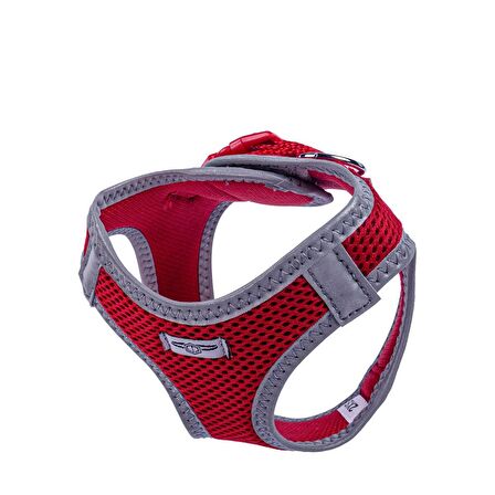 Doggie Havalı Dokuma Reflektör Serisi Küçük Irk Göğüs Tasması Kırmızı 2XS-26-30Cm