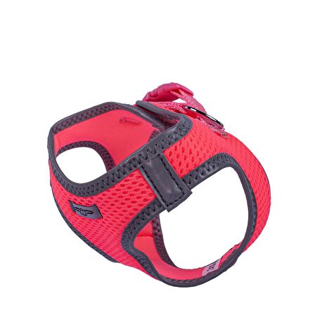 Doggie Havalı Dokuma Reflektör Serisi Küçük Irk Göğüs Tasması Pembe 2XS-26-30Cm