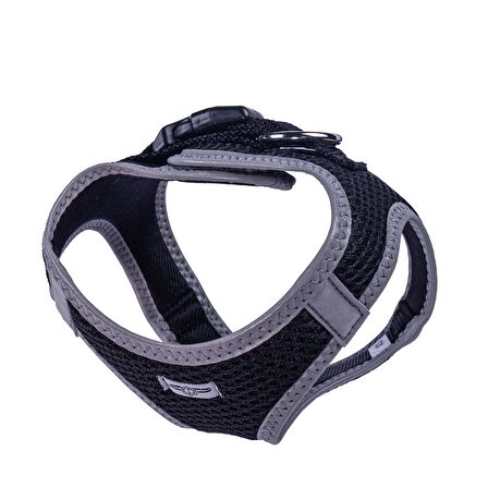 Doggie Havalı Dokuma Reflektör Serisi Küçük Irk Göğüs Tasması Siyah XS-30-34Cm