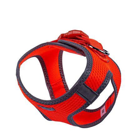 Doggie Havalı Dokuma Reflektör Serisi Küçük Irk Göğüs Tasması Turuncu XS-30-34Cm