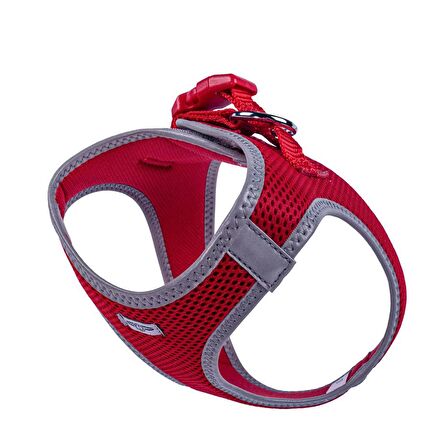 Doggie Havalı Dokuma Reflektör Serisi Küçük Irk Göğüs Tasması Kırmızı S-32-38Cm