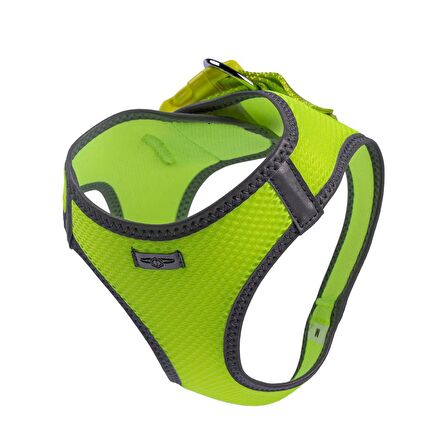 Doggie Havalı Dokuma Reflektör Serisi Küçük Irk Göğüs Tasması Sarı M-38-44Cm