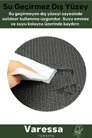 Premium Su Geçirmez 182x60cm Hafif Pratik Dayanıklı Isı Yalıtım 12mm Kalınlık Köpük Askeri Haki Mat