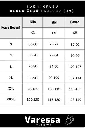 Özel Seri 1 Beden İncelten Toparlayıc Sıkılaştırıcı Şekillendir Kaymaz Agraflı Yüksek Bel Slip Korse