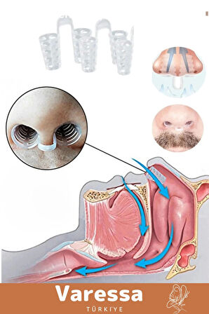 Premium Seri Nefes Alıp Vermeyi Rahatlatıcı Horlama Azaltıcı Burun Delik Aparatı 4'lü Set