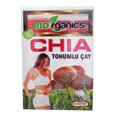 Biorganics Chia Tohumlu Organik Bardak Poşet Bitki Çayı 60'lı 