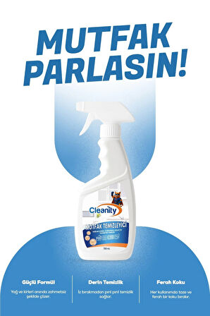 Mutfak Temizleyici 750 ml | Yağ Çözücü, İz Bırakmaz, Hızlı Etkili Temizlik