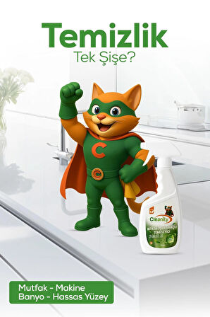 Bitkisel Çok Amaçlı Temizleyici 750 ml | Leke Çıkarıcı, Yağ Sökücü, Yüzey Temizleyici