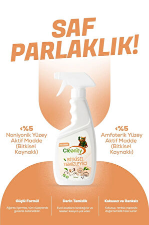 Bitkisel Temizleyici - Pet Cleaner 750ml | Evcil Hayvan Alanlarında Doğal Temizlik