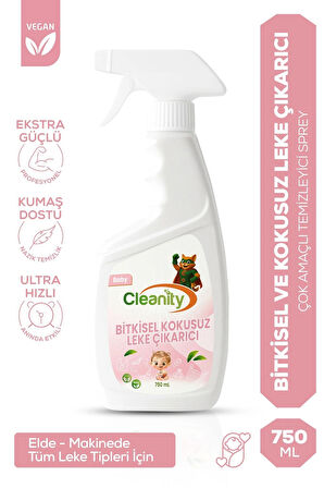Bitkisel Kokusuz Leke Çıkarıcı - Baby 750 ml | Bebek Çamaşırı & Ev Yüzeyleri İçin