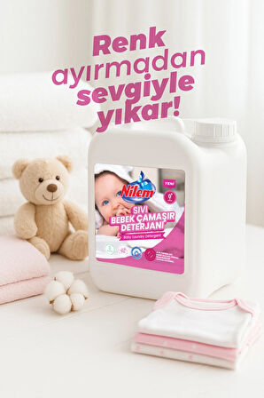 Nilem Sıvı Bebek Çamaşır Deterjanı 5 L