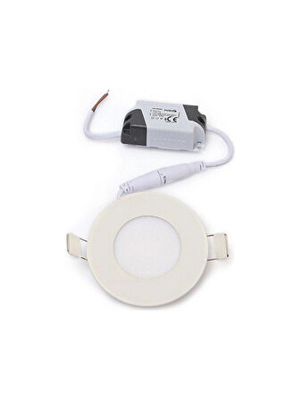 İNOLED 2703-01 3W YUVARLAK SIVA ALTI LED PANEL (BEYAZ-6500K)