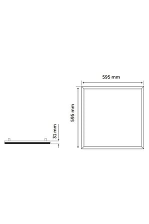 İnoled 40w 60x60 Sıva Altı Backlight Led Panel 4000k Ilık Beyaz In-tls-4272-03