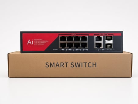 EZCOOL EZ-08PSX-SFP 8 PORT 8GE+2GE+2SFP 120W F. GİGABİT POE SWİTCH