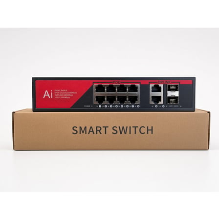 EZCOOL EZ-08PSX-SFP 8 PORT 8GE+2GE+2SFP 120W F. GİGABİT POE SWİTCH