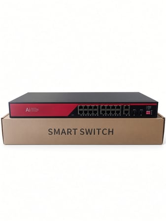 EZCOOL EZ-16PSX-SFP 16 PORT 16FE+2GE+2SFP 120W MEGABİT POE SWİTCH