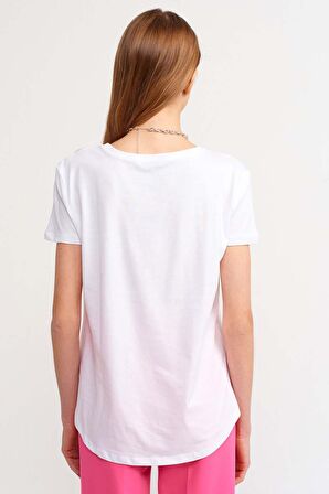 Bisiklet Yaka Basic Tshirt 
