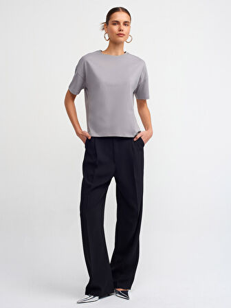 Bisiklet Yaka Basic T-Shirt