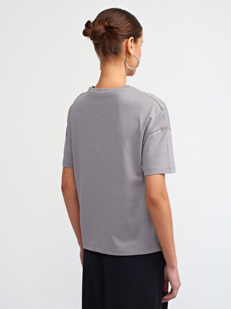 Bisiklet Yaka Basic T-Shirt