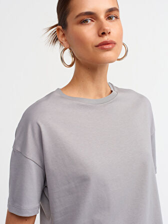 Bisiklet Yaka Basic T-Shirt