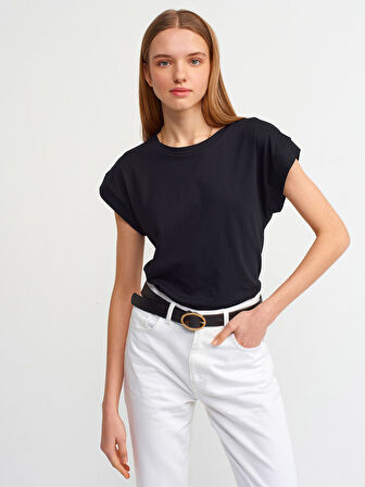3504 DİLVİN T-SHIRT BİSİKLET YAKA PENYE