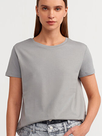 Bisiklet Yaka Basic T-shirt