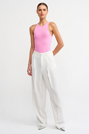 Dilvin Halter Yaka T-shirt Pembe