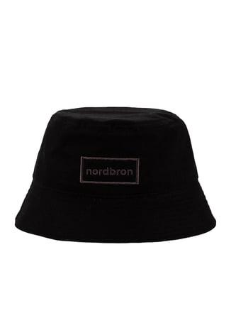 Nordbron Siyah Kadın Nakışlı Şapka Saliena Bucket Hat