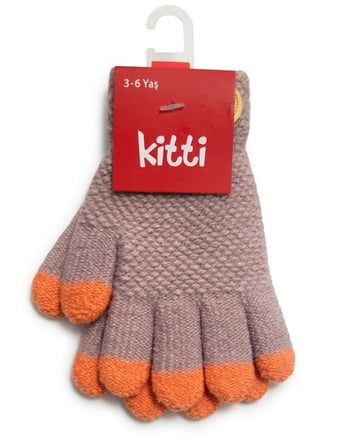 Kitti Eldiven Örme Pudra