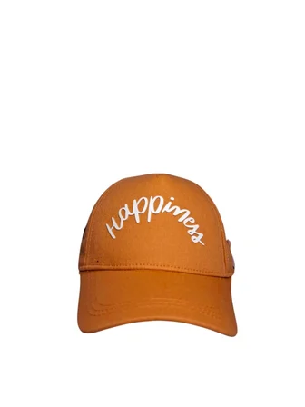 Spteks Kitti 4-8 Yaş Kız Çocuk Orange Renk Baskı Yazı Figürlü Şık Ve Rahat Yazlık Kep Şapka
