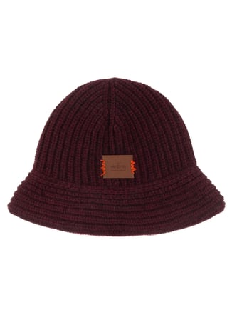 Nordbron Koyu Bordo Kadın Şapka Jucki Knit Bucket Hat