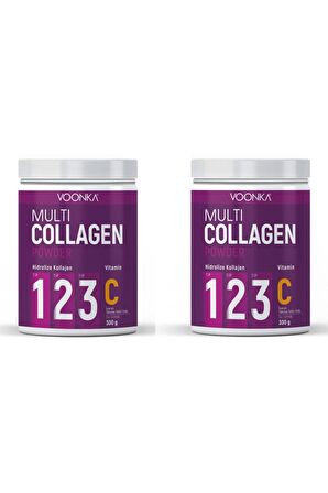 Voonka Multi Collagen Powder 300 gr 2 Kutu 