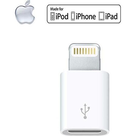 Apple Iphone Lightning Micro Usb Çevirici Dönüştürücü Adaptör