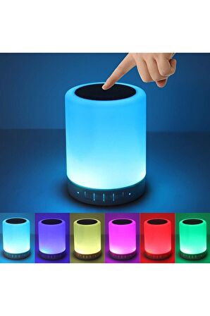 Touch Lamp Oda Lambası Portable Speakser Cl-671 Renkli Gece Lambası & Bluetooth Hoparlör