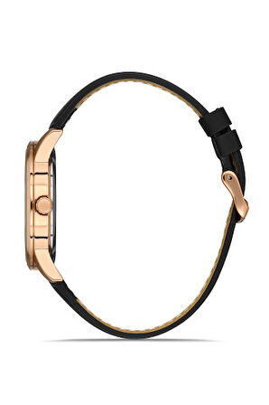 Ferro F11368B-R3 Quartz Deri Siyah Lacivert Kadran 41 mm Erkek Kol Saati