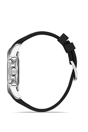 Ferro FM11379DWT-J Quartz Çelik Silikon Siyah 46 mm Erkek Kol Saati