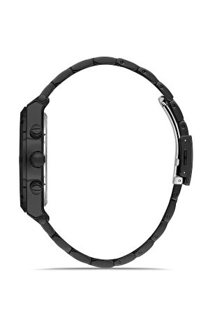Ferro Quartz Çelik Siyah 44 mm Fonksiyonları Aktif Erkek Kol Saati