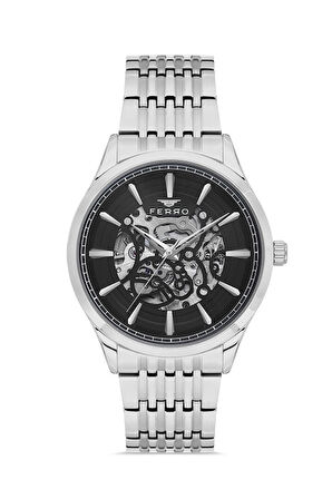 Ferro Gümüş Çelik Kordon Otomatik Erkek Kol Saati LFM31440A-A2