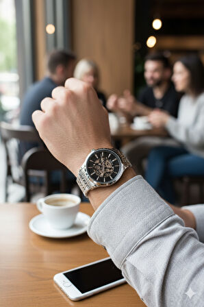 Ferro Gümüş Çelik Kordon Otomatik Erkek Kol Saati LFM31440A-A2