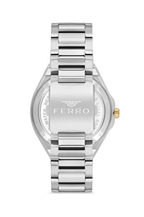 Ferro Gümüş Çelik Kordon Erkek Kol Saati LF31443A-D