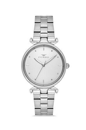Ferro Quartz Çelik Gri 32 mm Kadın Kol Saati