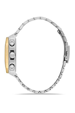 Ferro FM11485A-D6 Quartz Çelik Gri Yeşil Kadran 40 mm Erkek Kol Saati