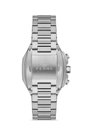 Ferro FM11485A-D6 Quartz Çelik Gri Yeşil Kadran 40 mm Erkek Kol Saati