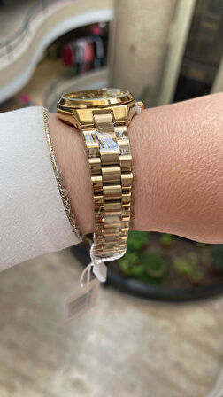 Ferro Quartz Çelik Altın Rengi 30 mm Kadın Kol Saati