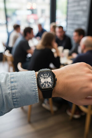 Ferro Siyah Silikon Kordon Erkek Kol Saati LFM11444D-G