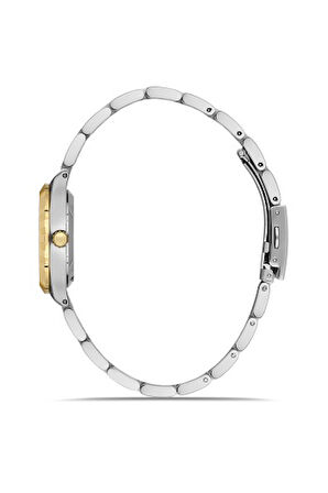Ferro Quartz Çelik Altın/Gri 32 mm Kadın Kol Saati